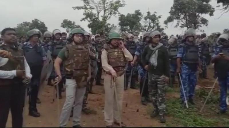 Three policemen deployed at the house of BJP MP Karia Munda were abducted on Tuesday by supporters of Pathalgarhi in Khunti district. (Photo: ANI)