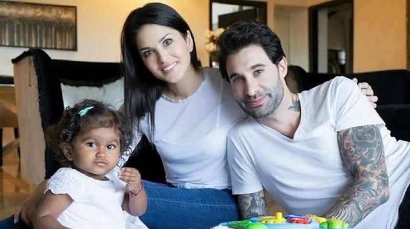 Sunny Leone with her family..