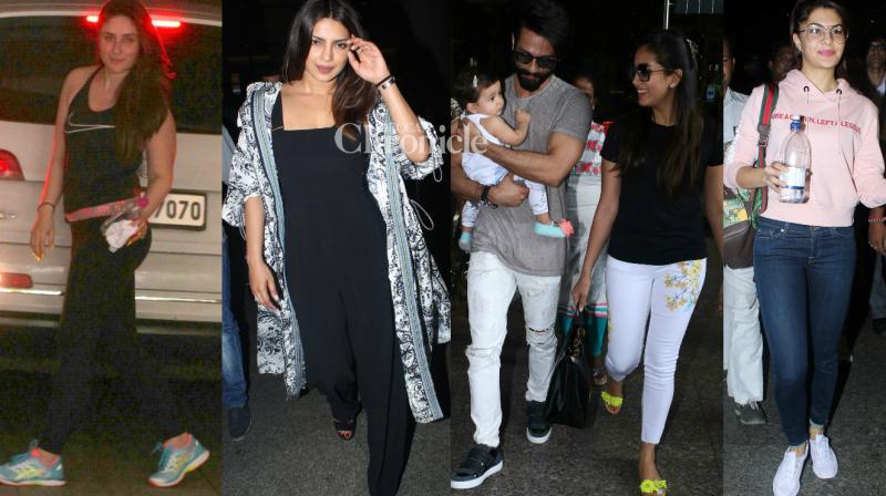 Priyanka returns to India, Shahid steps out with Misha, others also snapped