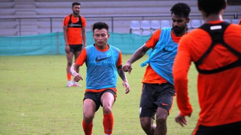 Jackichand was all praises for Sunil Chhetri, who helps the other players off the field as well. (Photo: AIFF Media/ Twitter)
