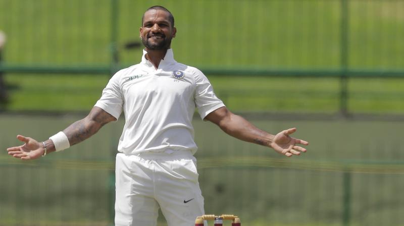 Shikhar Dhawan stayed and scored his second hundred of this series off 107 balls. (Photo: AP)
