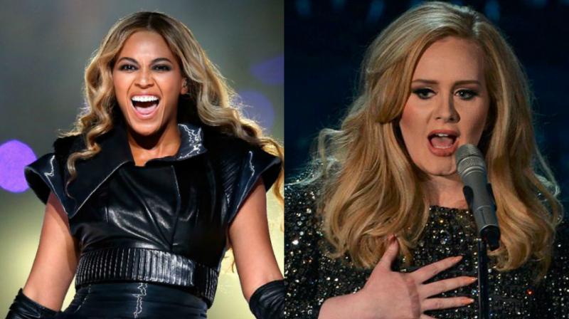 Beyonce may have lost out the top trophy to Adele, but her performance was the highpoint of the ceremony. (Photo source AFP)