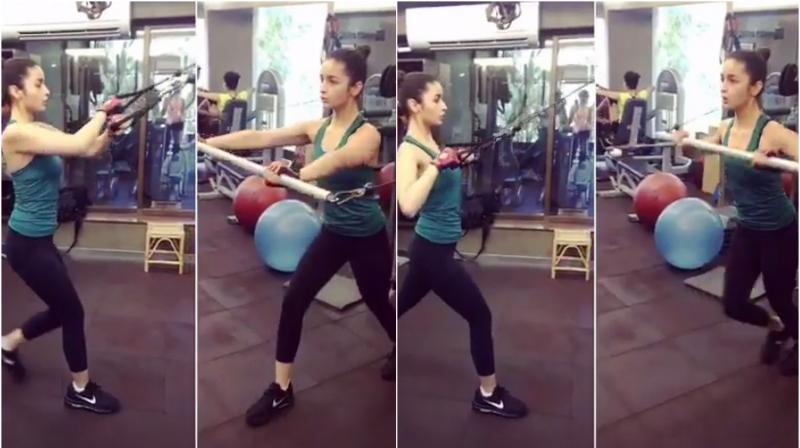 Alia Bhatt inspires all to hit the gym with this intense workout video