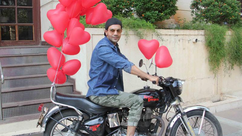 Rajkummar was seen making his Gattu Ki Hero Wali Entry on a Royal Enfield.