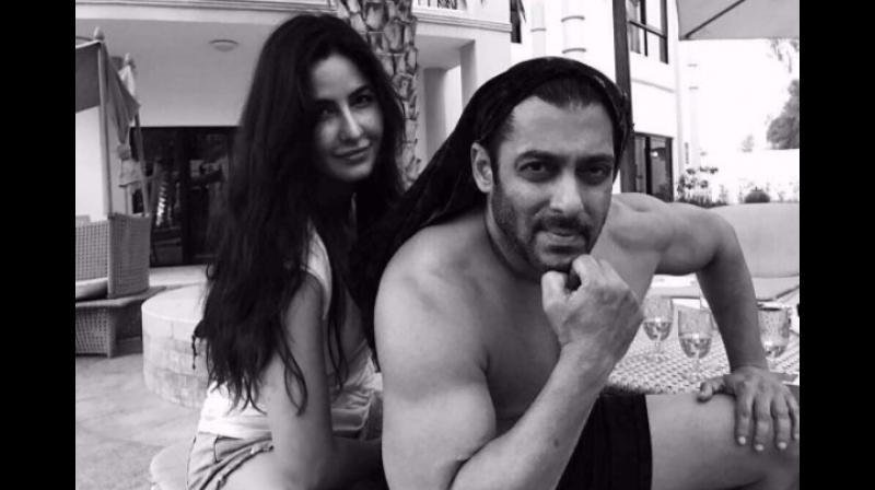 Katrina snapped with Salman.