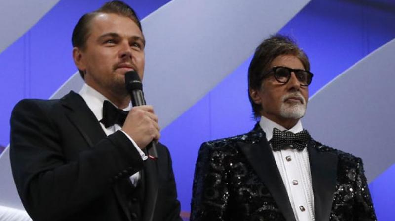 Amitabh Bachchan snapped with Leonardo DiCaprio (Photo: AP)