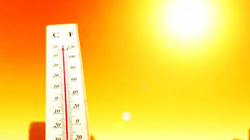 Adilabad reported the highest temperature at a sizzling 45.1Â°Celsius. Nalgonda followed at 44.6Â°C. Hyderabad recorded 39Â°C.