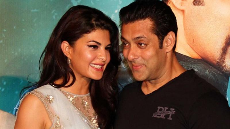 Jacqueline and Salman sharing a light moment during a promotional event for their 2014-released Kick. It was the duos first film together, which went to become a massive hit.