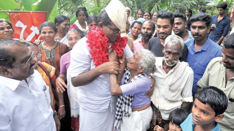 LDF candidate P.P. Basheer during the campaign.