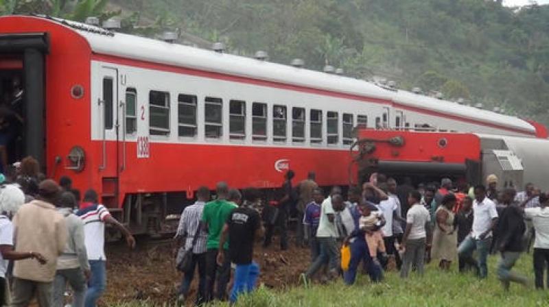 The train travelling from the capital Yaounde to the economic hub of Douala, came off the rails near the central city of Eseka. (Photo: AP)