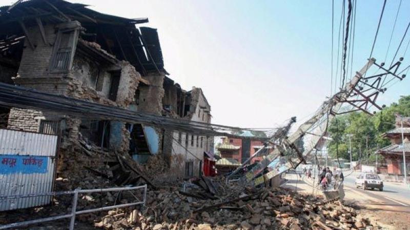 A powerful earthquake 7.8-magnitude hit Nepal on April 25 last year, killing nearly 9,000 people and injuring 14,123 others. (Photo: AP)