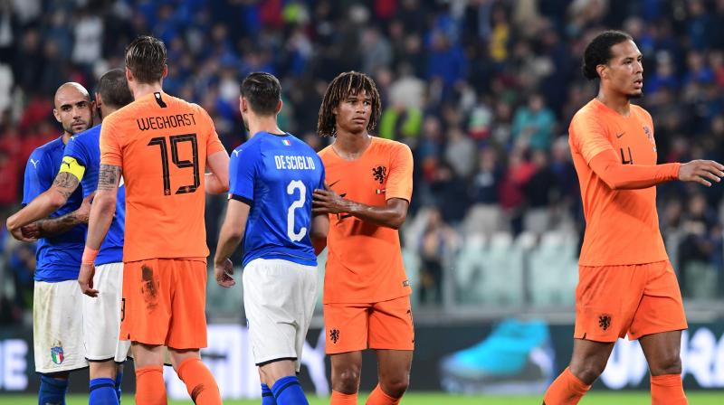 Substitute Nathan Ake (Centre) stole in the back post unmarked to power home a header for the 88th-minute equaliser and might have grabbed a winner on the stroke of full-time in similar fashion. (Photo: AFP)