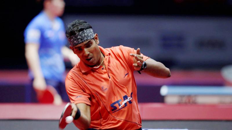 The Sharath Kamal-led mens team are scheduled to play two matches. They have beaten UAE 3-0 and play Chinese Taipei later to potentially decide the group winner. (Photo: PTI)