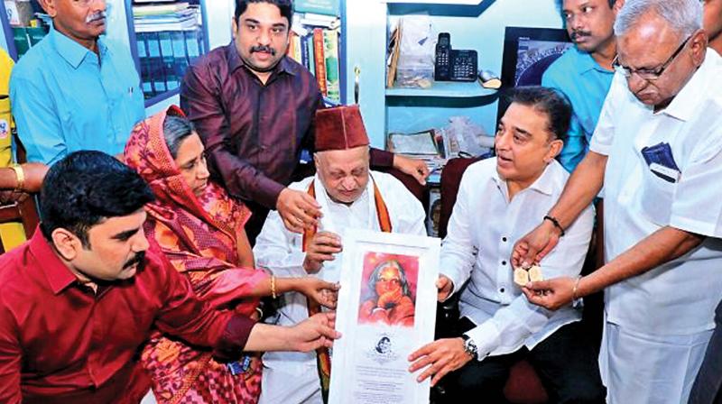 Kamal Haasan with Kalams family