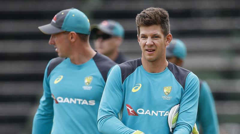 Tim Paine put his plans into action at the start of the fourth Test by instigating a shake of hands with the South African players at the Wanderers. (Photo: AFP)