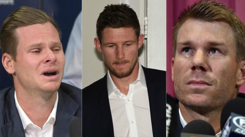 Following the ball-tampering saga, Steve Smith and David Warner  two of Australias top batsmen and captain-vice-captain,  and a promising young opener Cameron Bancroft are banned by Cricket Australia. (Photo: AFP / AP)