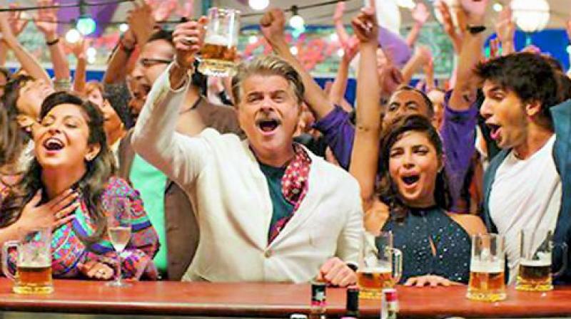 A party still from the film Dil Dhadakne Do.