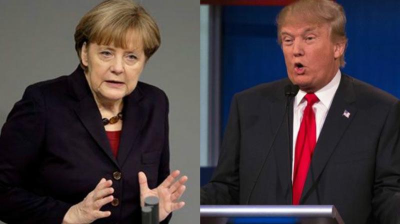 Angela Merkel calls and Donald Trump