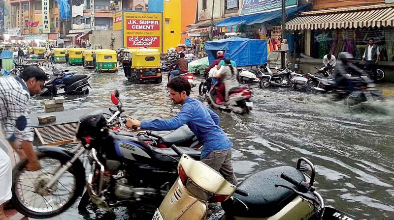 Rampant encroachment of  its lakes and storm water drains has left Bengaluru prone to flooding during every spell of heavy  rain. (Photo: DC)