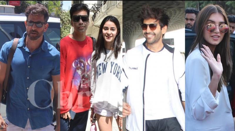 In Pics: Hrithik, Kartik, Ananya, Tara and others spotted in Mumbai In Pics: Hrithik, Kartik, Ananya, Tara and others spotted in Mumbai