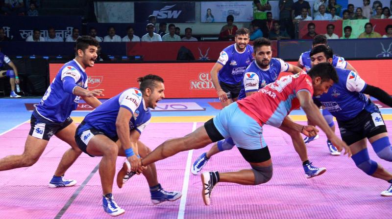 Haryana Steelers looked on course for a comfortable victory but couldnt perform in the second half and had to settle for a tie. (Photo: PTI)