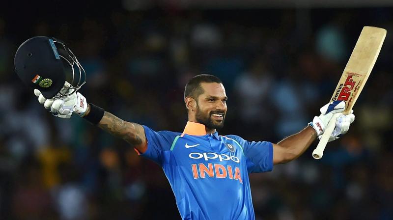 Besides the unbeaten ton in the first ODI on Sunday, Shikhar Dhawan has hit hundreds in the Galle and Pallekele Tests.(Photo: AP)