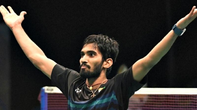Srikanth, who clinched two successive titles at Indonesia and Australia and reached the finals at Singapore Open, needed just 28 minutes to register a 21-13, 21-12 win over his Russian counterpart. This was Srikanths 11th consecutive win.(Photo: AFP)