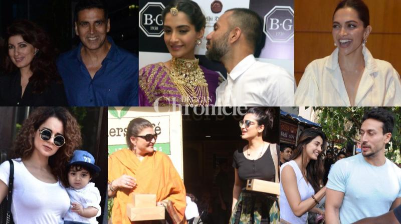 Akshay bday, Shruti, Kangana with family,  Sonam-Anand, Disha-Tiger, others clicked