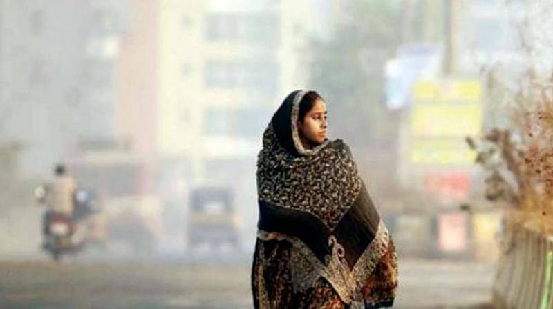 Minimum temperature on city outskirts was close to 13 degrees Celsius.