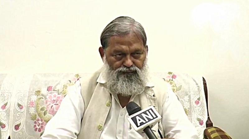 Haryana Health Minister and BJP leader Anil Vij demanding that the word Adhinayak be removed from the national anthem, insisting it was like praising a dictator.