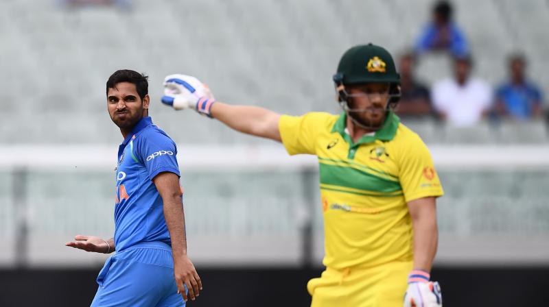 Finch scored a total of 26 runs in the three ODI matches against India with a disappointing average of 8.6. (Photo: AFP)