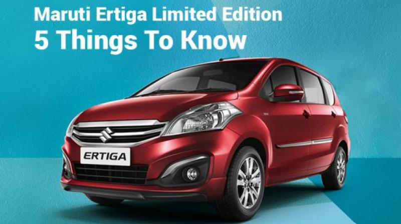 Maruti Ertiga Limited Edition  5 Things To Know