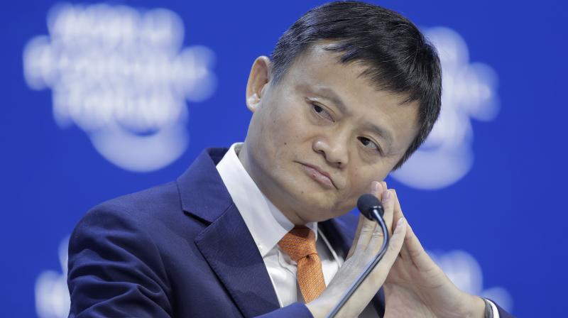Alibaba founder Jack Ma listens during the annual meeting of the World Economic Forum in Davos, Switzerland. (Photo: AP)