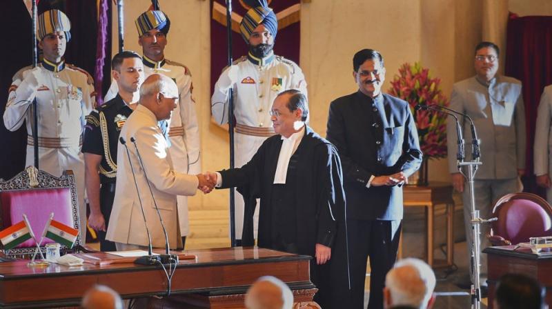 Justice Ranjan Gogoi took oath as the 46th Chief Justice of India. (Photo: PTI)