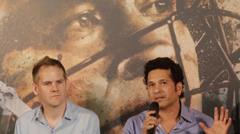 Directed by James Erskine and produced by Ravi Bhagchandka and Carnival Motion Pictures, Sachin: A Billion Dreams, will be the third movie, based on an Indian cricketer after Azhar and MS Dhoni - the untold story. (Photo: AP)