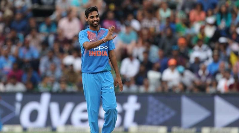 Bhuvneshwar Kumar (left) became the second Indian bowler after Yuzvendra Chahal (right) to take a five-wicket haul in T20 game. (Photo: BCCI)