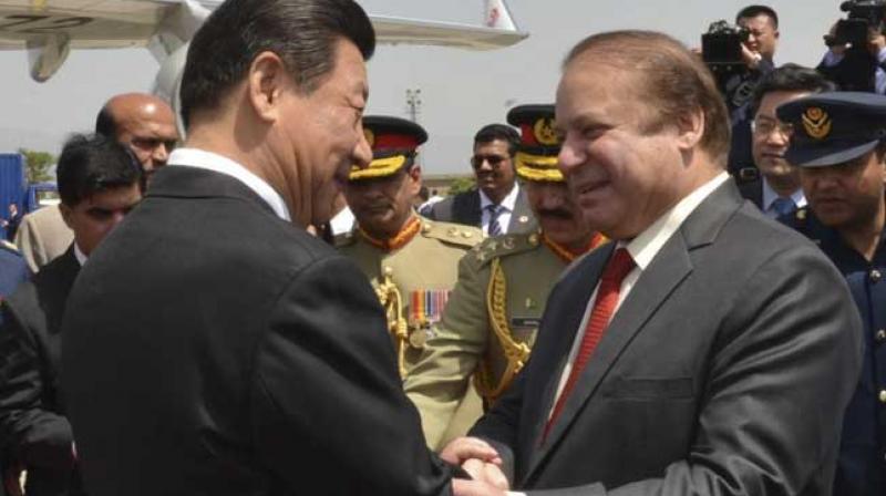 Chinese President Xi Jinping with his Pakistani counterpart Nawaz Sharif. (Photo: AP/ File)