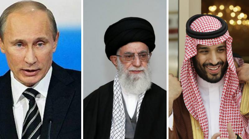 Interventions ahead of Wednesdays OPEC meeting came at key moments from Putin, Saudi Deputy Crown Prince Mohammed bin Salman and Irans Supreme Leader Ayatollah Ali Khamenei and President Hassan Rouhani, OPEC and non-OPEC sources said. (Photo: AP)