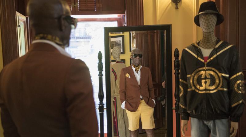 In this Thursday, July 19, 2018 photo, designer Dapper Dan is seen at his atelier in the Harlem neighborhood of New York. Harlem designer Dapper Dan spent years in the 1980s with a client list that included the whos who of hip-hop before legal issues over the clothes he was making got in the way. (Photo: AP)