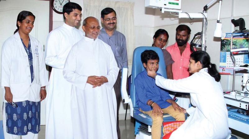 Sangameswaran receives treatment.