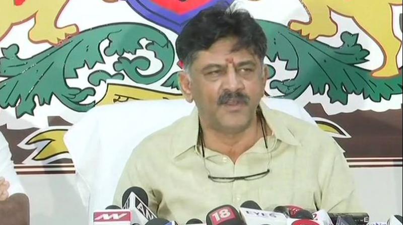 Hitting out at the BJP spokesperson, DK Shivakumar sought to know why he was dragging Congress leaders into controversy. (Photo: Twitter | ANI)