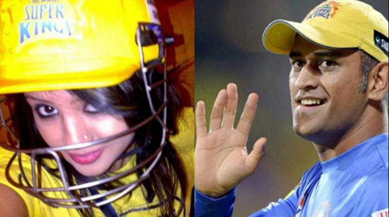 While the love for Thala seems to be never-ending, his wife Sakshi Dhoni could be seen in some of the CSK matches, to support her husbands team. (Photo: Instagram / PTI)