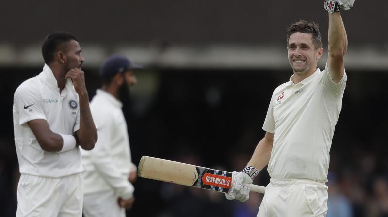 Chris Woakes struck an unbeaten 120 to take England to 357-6 and a 250-run lead over top-ranked India at stumps on Saturday. (Photo: AP)