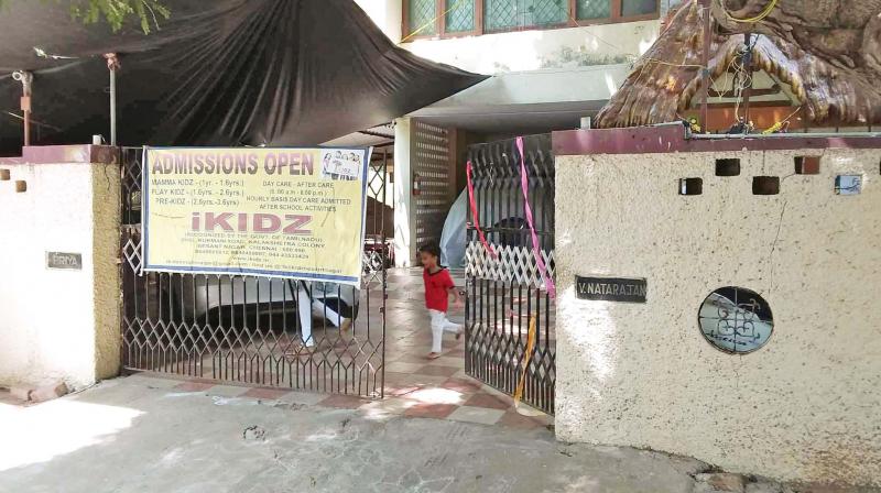 One of the unauthorised usage of premises in Kalakshetra colony.	(Photo: DC)