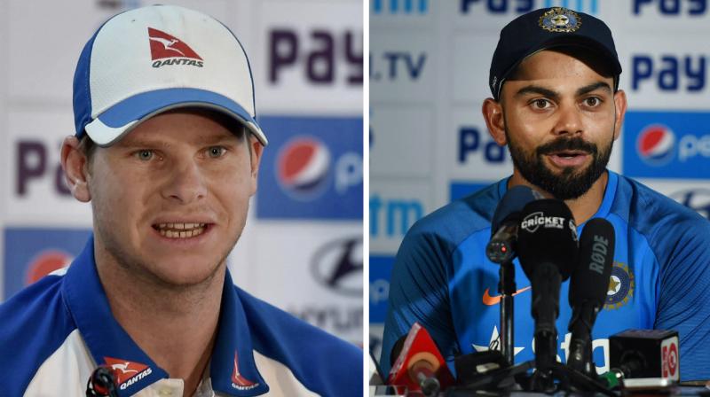 Virat Kohli alleged that some Australian players unnecessarily taunted the Indian team physio Patric Farhart but Australian skipper Steve Smith denied the claim after the end of third India-Australia Test in Ranchi. (Photo: PTI)