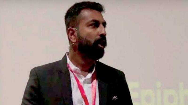 Mohammed Haris Nalapad in TEDx talk. (Photo: Youtube)