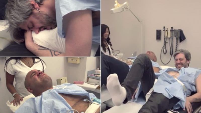 Two men decided to prove that women exaggerate labour pain.(Photo: Youtube)