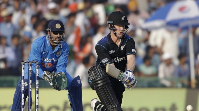 A struggling New Zealand on Monday recalled all-rounder Jimmy Neesham and leg-spinner Todd Astle for the remaining two ODIs against India, who have taken an unassailable 3-0 lead in the series. (Photo: AP)