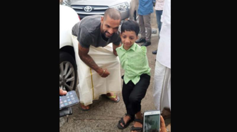 Mohammed Aasim with Shikhar Dhawan.