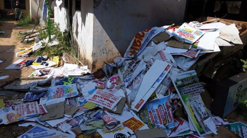 The crackdown on illegal hoardings at Azhiyur